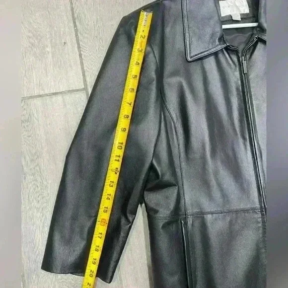 Worthington Women’s Leather Jacket Black Size XL - Picture 10 of 10